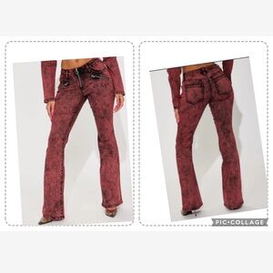 Trendy Stretch Acid Wash Jeans - Size 8 (Petite Fit)